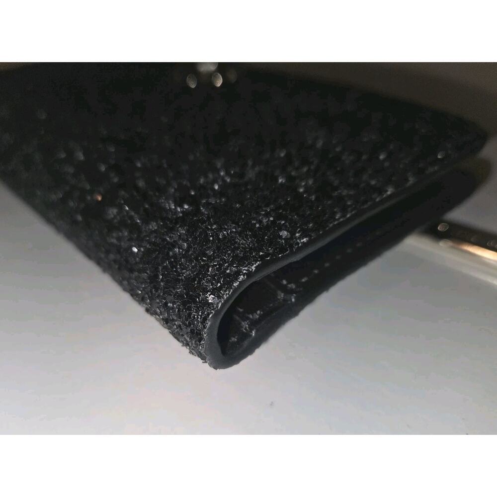 NWOT Kate Spade Odette Glitter Large Slim Bifold Black 7x4 - Picture 4 of 10